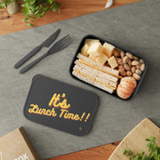 "It's Lunch Time!!" PLA Bento Box with Band and Utensils