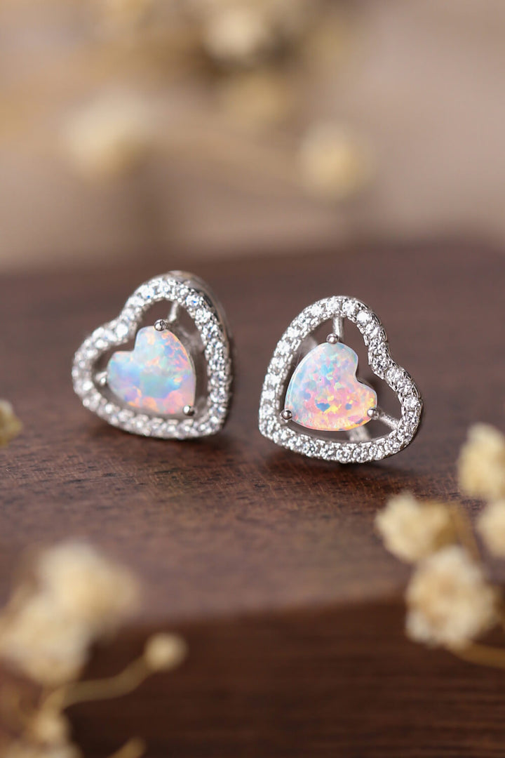 opal earrings  opal earring studs