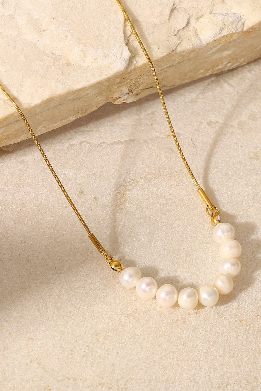 18K Gold-Plated Freshwater Pearl Necklace