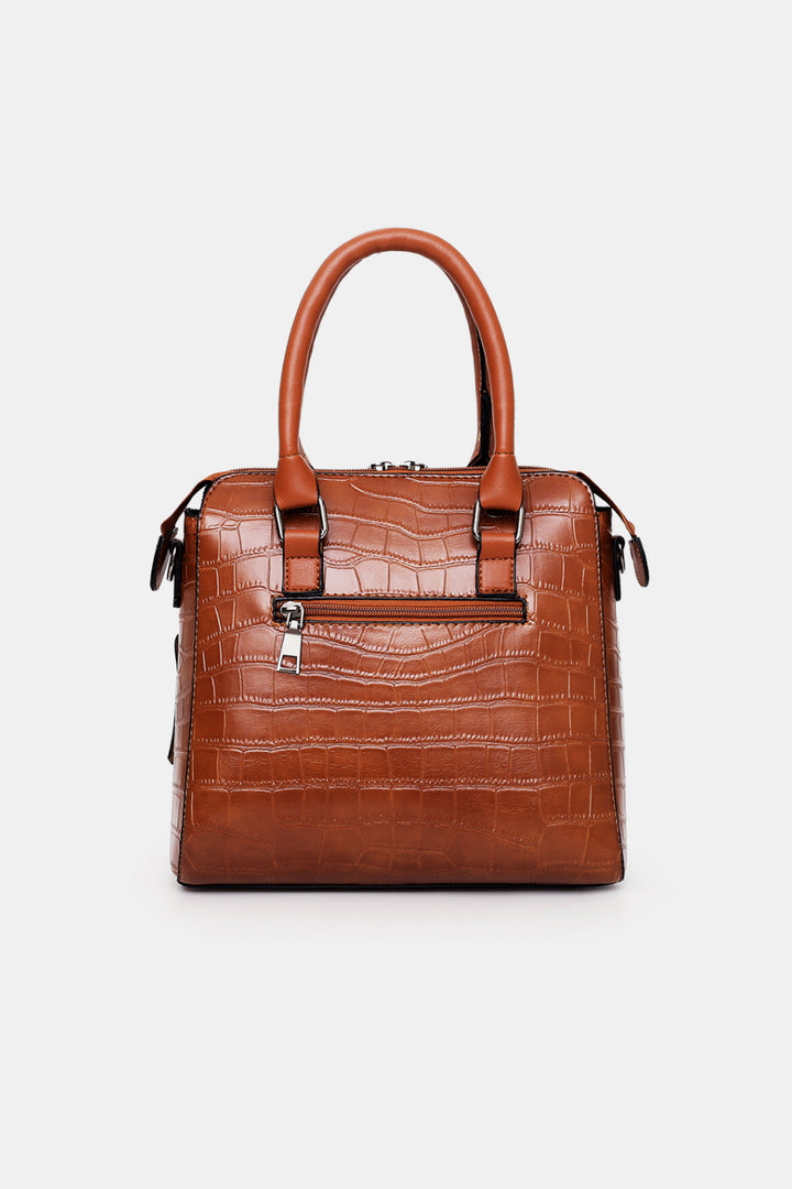 PU leather bags, Fashion accessories, Versatile bag set, Stylish handbags, Four-piece bag collection, Trendy purse set, Faux leather bags, Fashionable accessories, Coordinated bag ensemble, Affordable luxury bags.