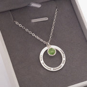 Personalized Birthstone Jewelry- Stainless-Steel