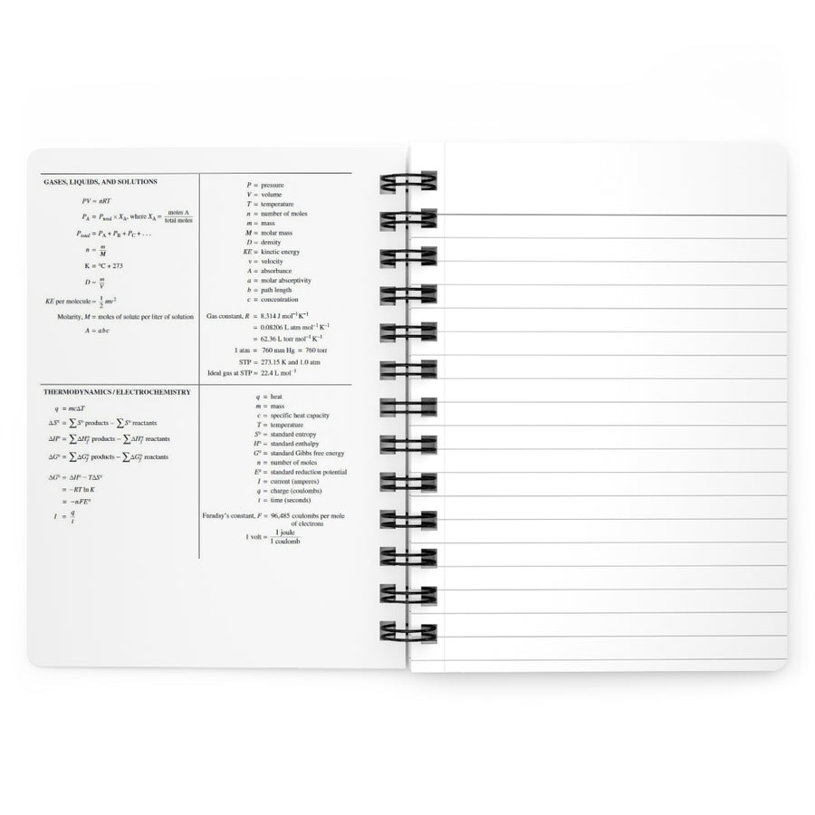 Lifestyle Basics | Chemistry cheat - Spiral Bound Journal