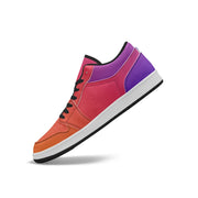 Sunset Tones Type 2 Low-Top AJ1 Leather Sneakers