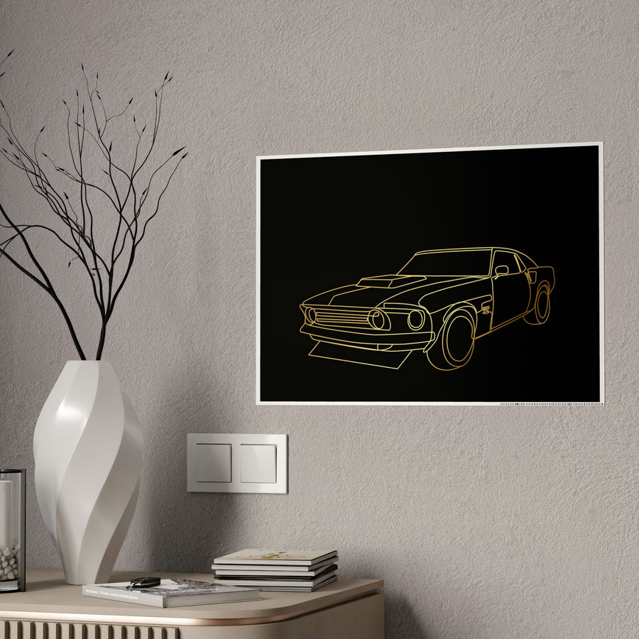 1969 Ford Mustang Boss Gloss Posters