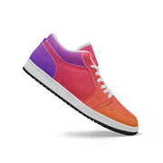 Sunset Tones Type 2 Low-Top AJ1 Leather Sneakers