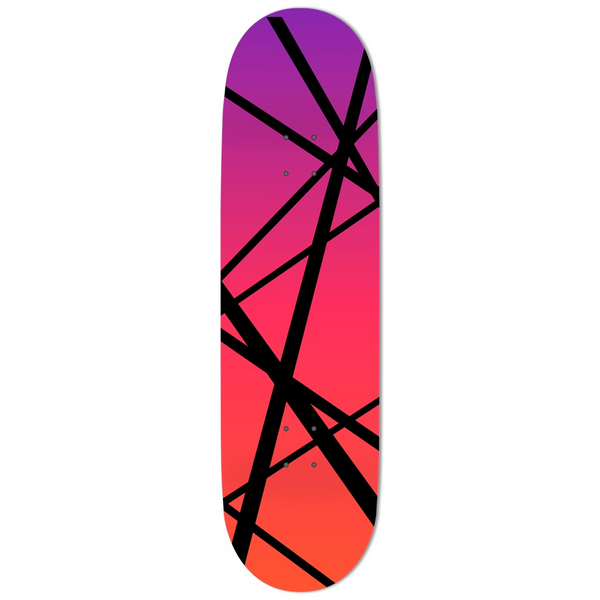 Striped X Sunset Tones 9 Inch Board