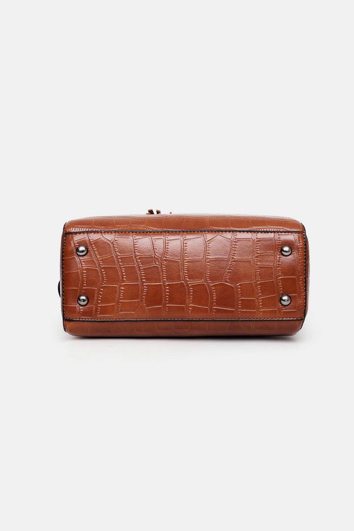 PU leather bags, Fashion accessories, Versatile bag set, Stylish handbags, Four-piece bag collection, Trendy purse set, Faux leather bags, Fashionable accessories, Coordinated bag ensemble, Affordable luxury bags.