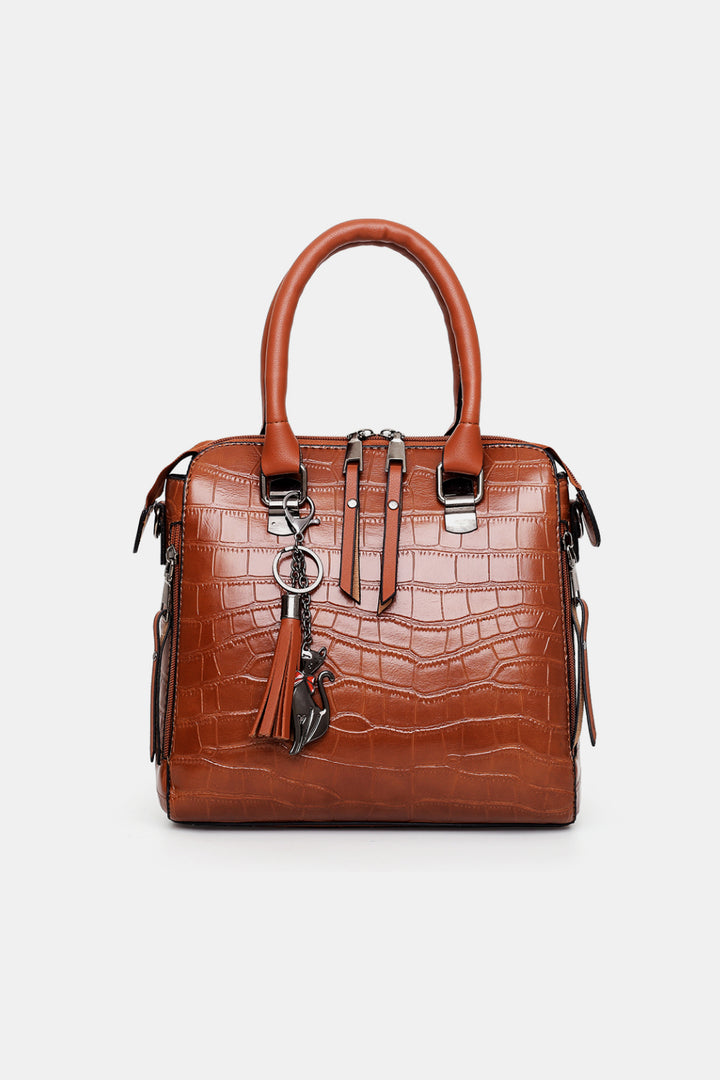 PU leather bags, Fashion accessories, Versatile bag set, Stylish handbags, Four-piece bag collection, Trendy purse set, Faux leather bags, Fashionable accessories, Coordinated bag ensemble, Affordable luxury bags.