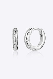 925 Sterling Silver Huggie Earrings