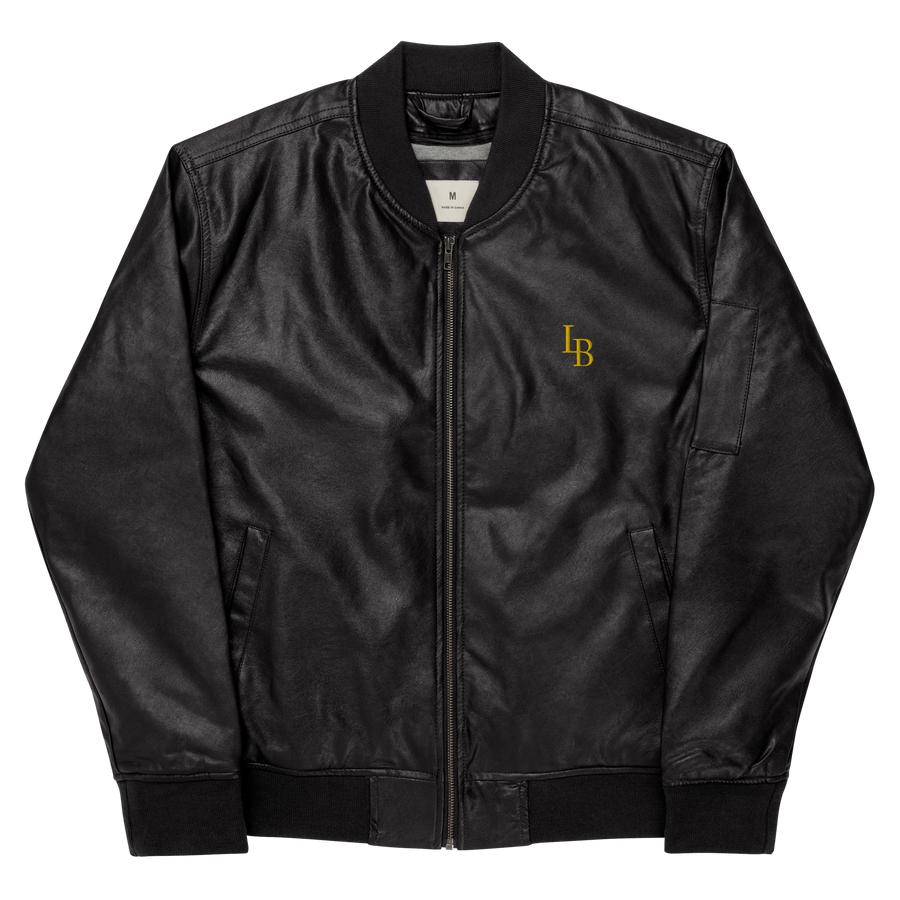 LB Unisex Leather Bomber Jacket