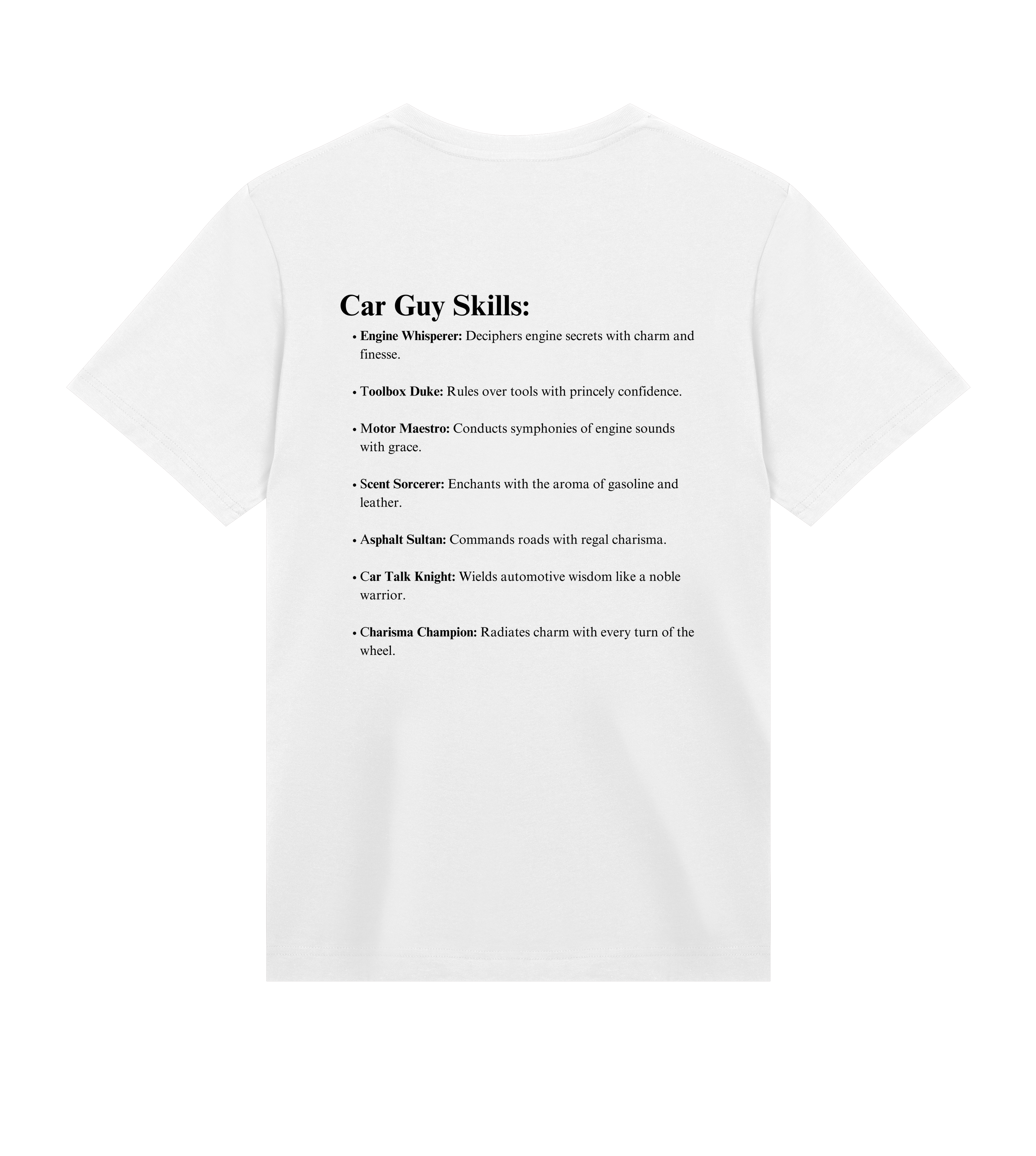 Car Guy Definition & Skills Short Sleeve T-Shirt